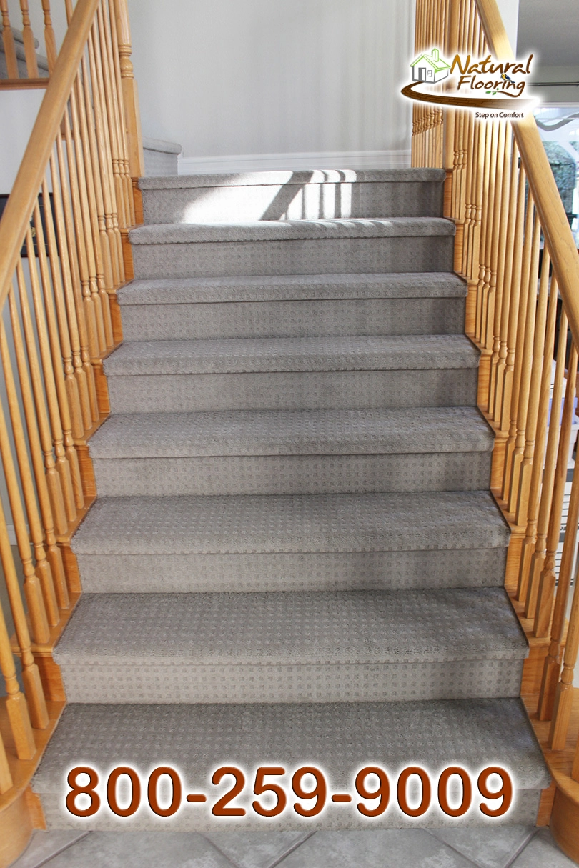 Gray Whisper Carpet Stairs