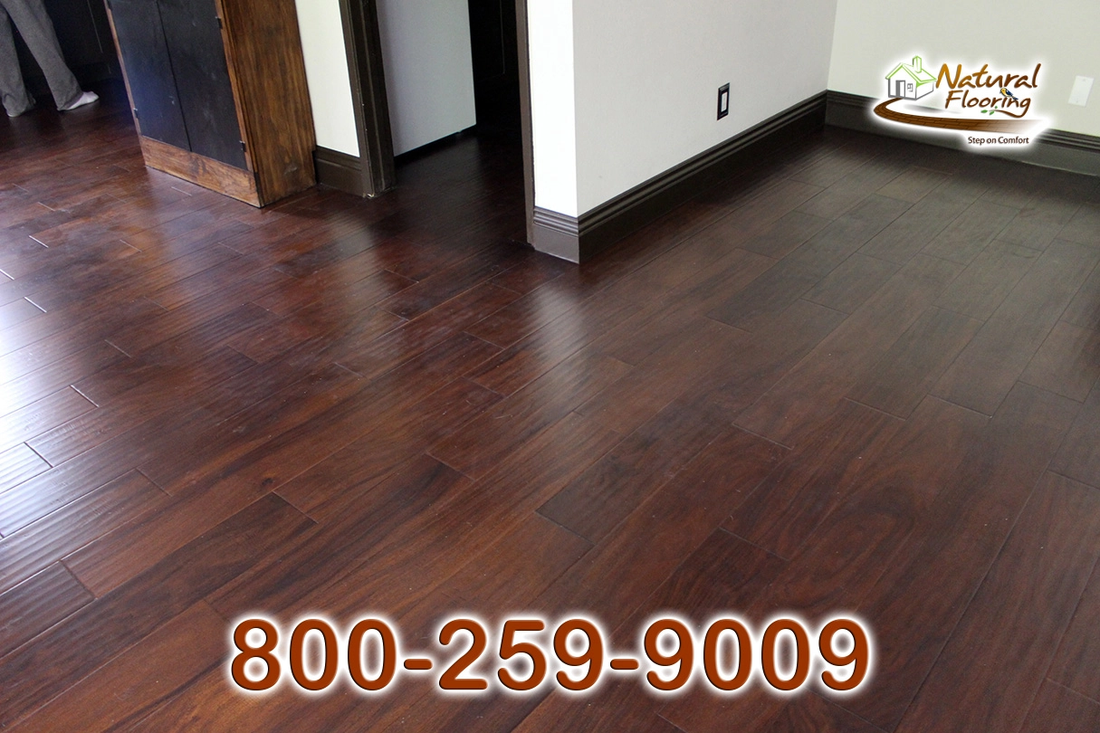 Burnished Brown Acacia Wood Floor