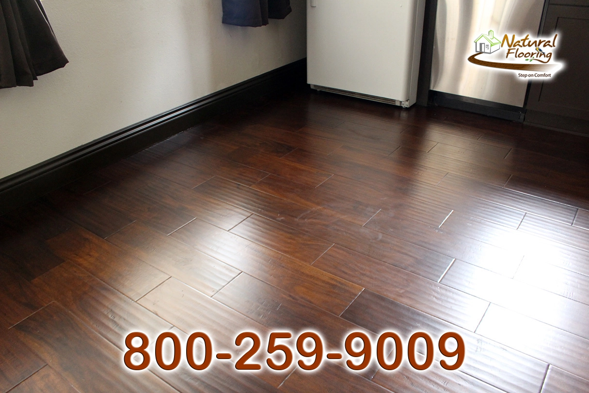 Burnished Brown Acacia Wood Floor
