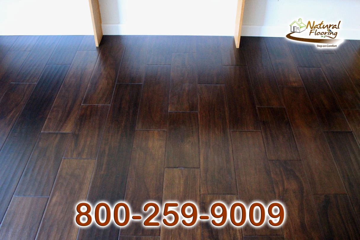 Burnished Brown Acacia Wood Floor