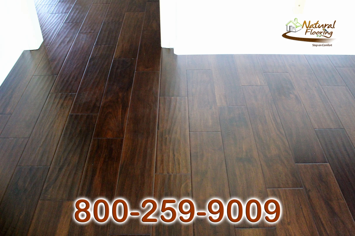 Burnished Brown Acacia Wood Floor
