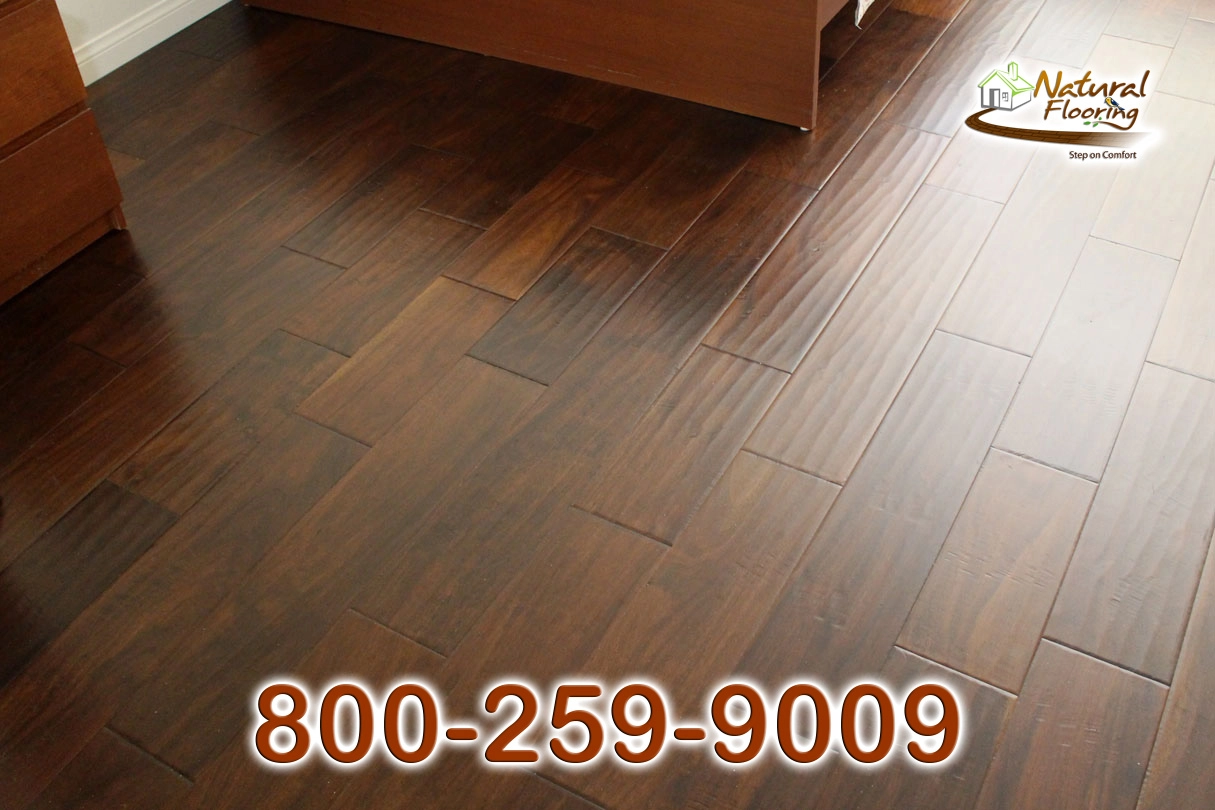 Burnished Brown Acacia Wood Floor