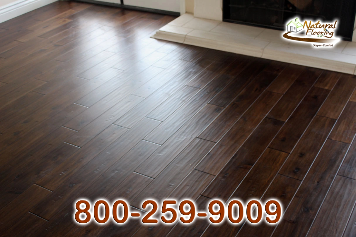 Acacia Exotic Walnut Wood Floor, Handscraped