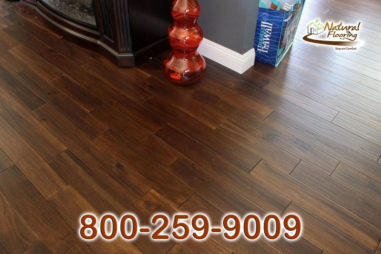 Acacia Exotic Walnut Wood Floor, Handscraped