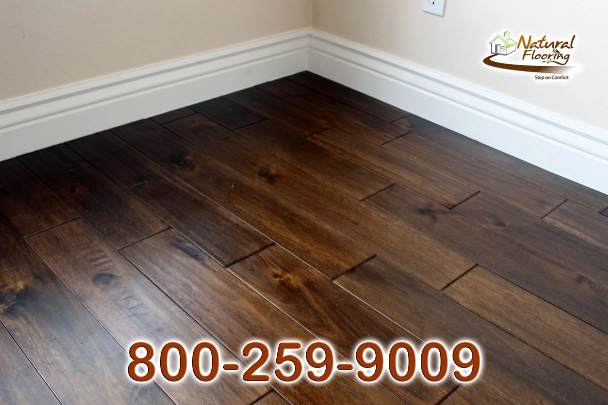 Acacia Exotic Walnut Wood Floor, Handscraped