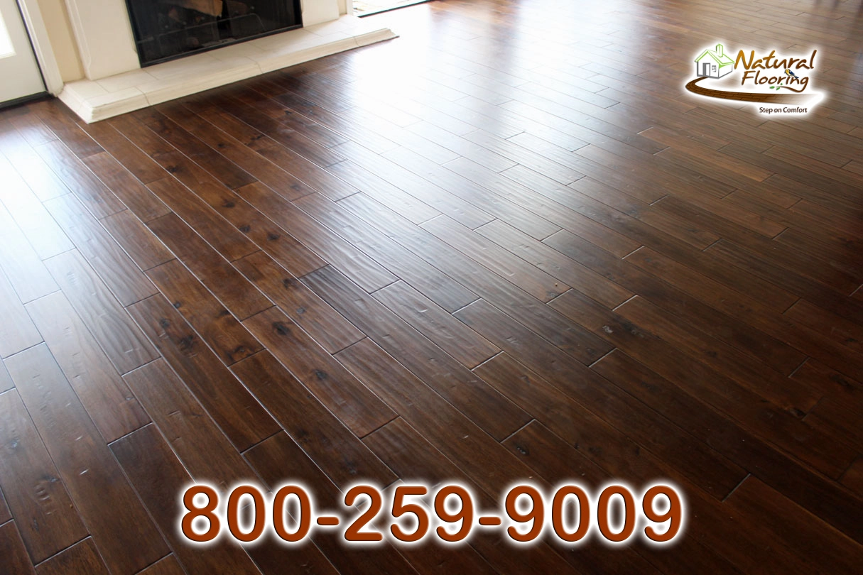 Acacia Exotic Walnut Wood Floor, Handscraped