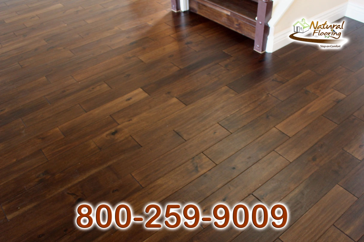 Acacia Exotic Walnut Wood Floor, Handscraped