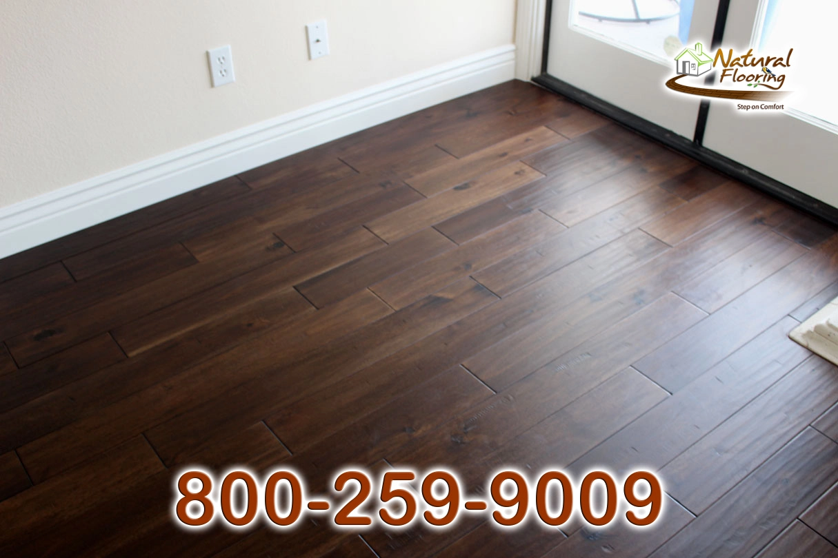 Acacia Exotic Walnut Wood Floor, Handscraped