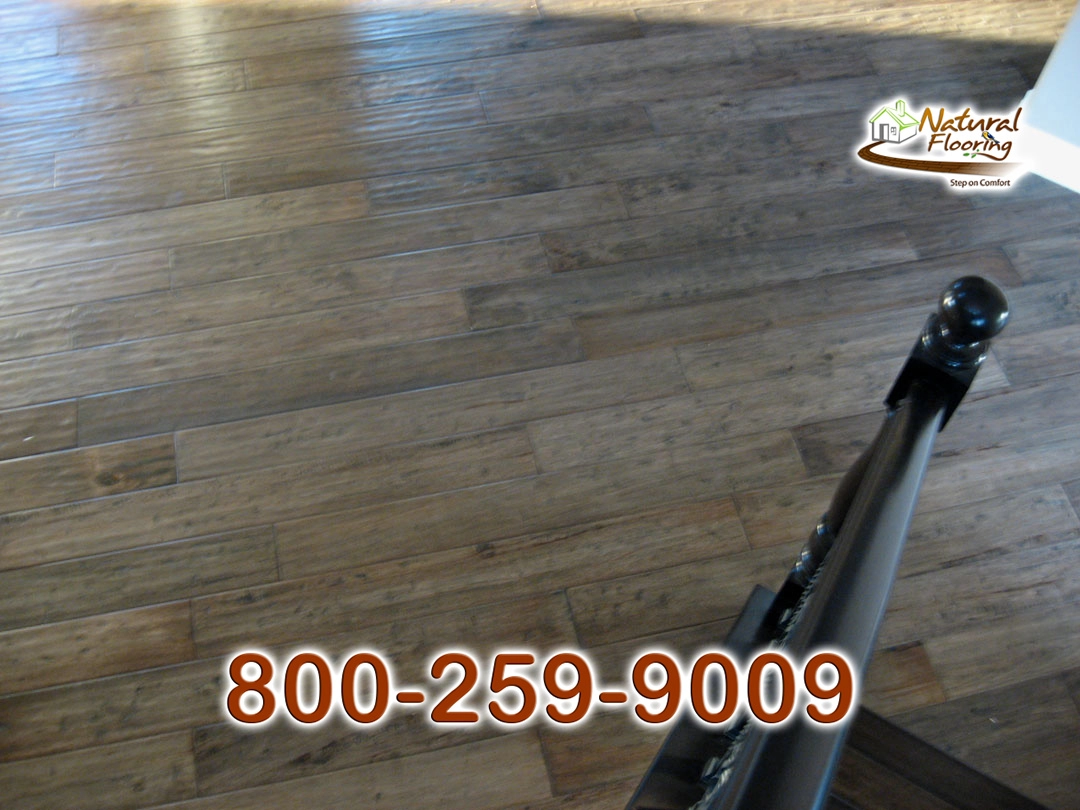 Grey Heart Hevea Wood Floor