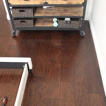 Hickory Dark Brown Wood Floor Artisan 5