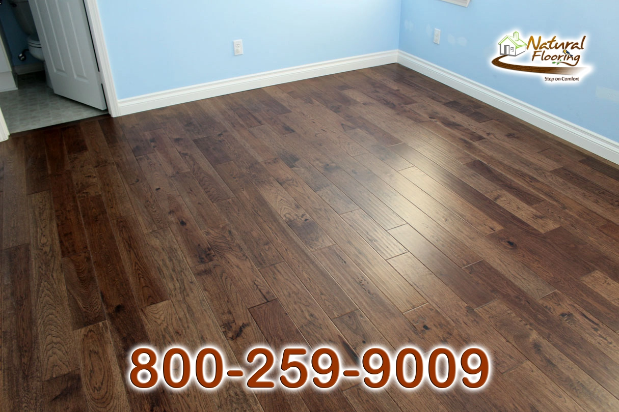 Gunstock Brown Hickory Wood Floor