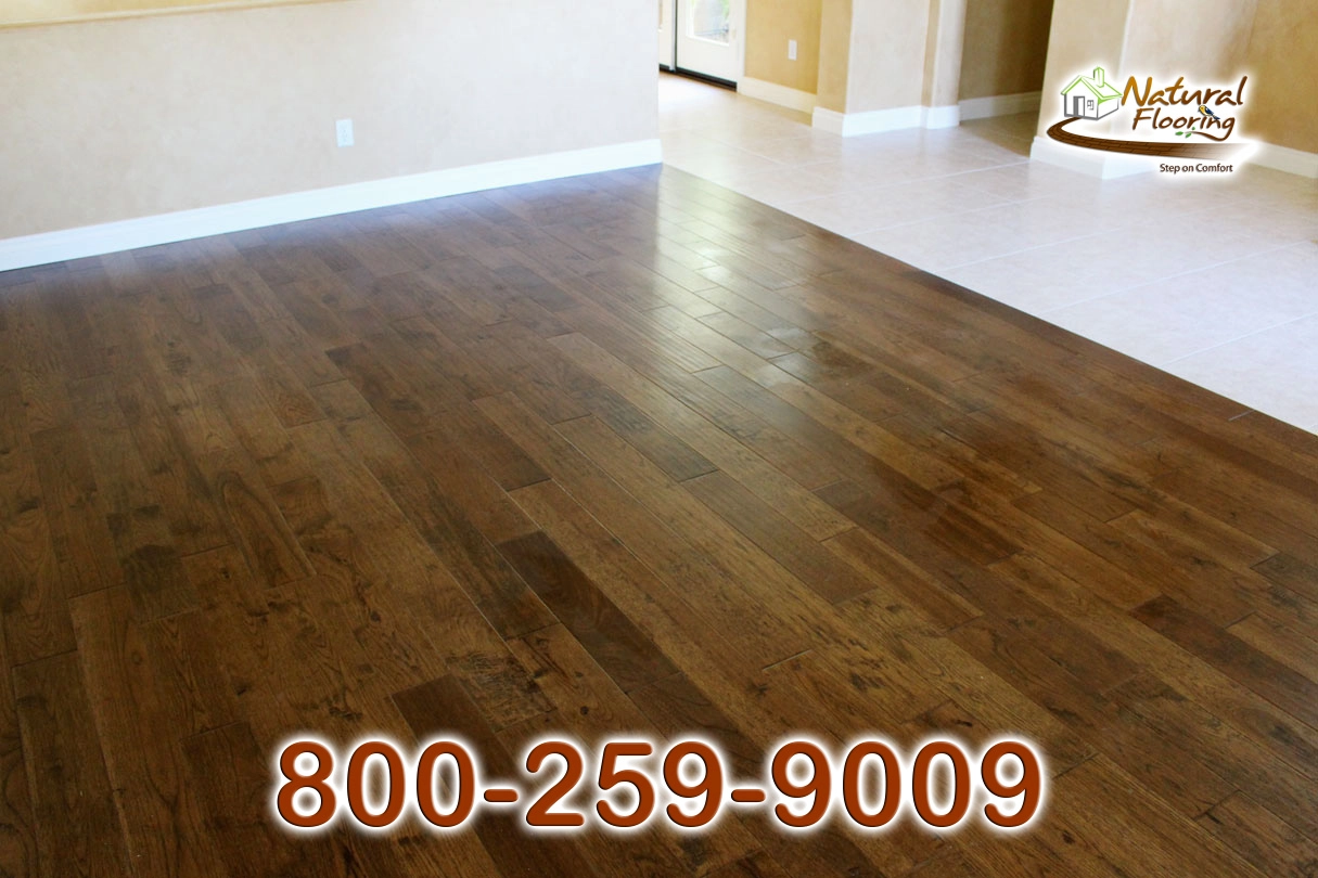 Gunstock Brown Hickory Wood Floor