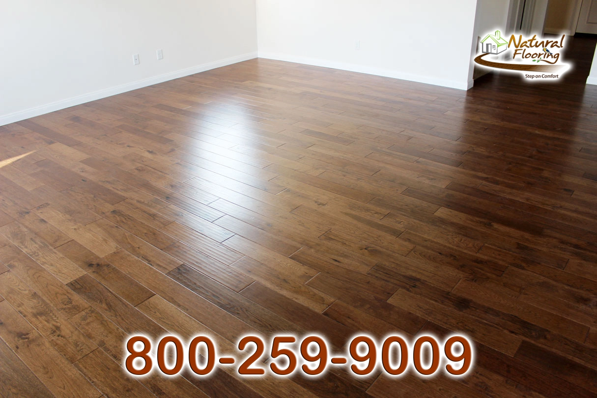 Gunstock Brown Hickory Wood Floor