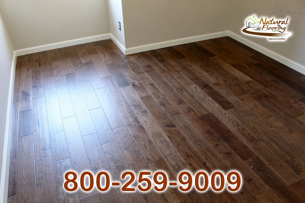 Gunstock Brown Hickory Wood Floor