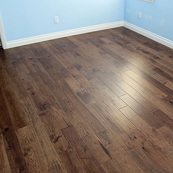 Hickory Gunstock Brown Wood Floor Oasis 1