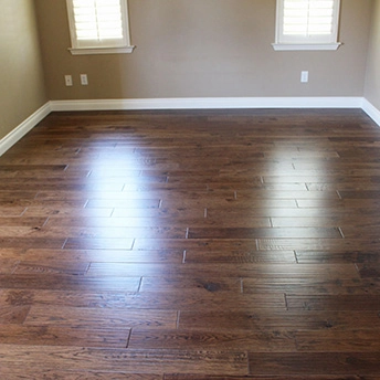 Hickory Gunstock Brown Wood Floor Oasis 9