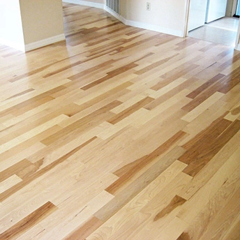 Hickory Natural Smooth Wood Floor Oasis 1