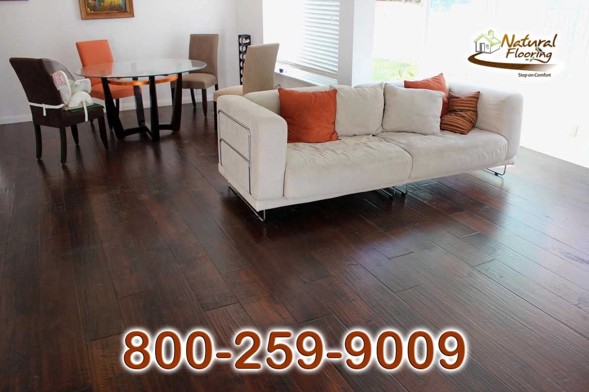 English Pub Smoked Bourbon Maple Wood Floor