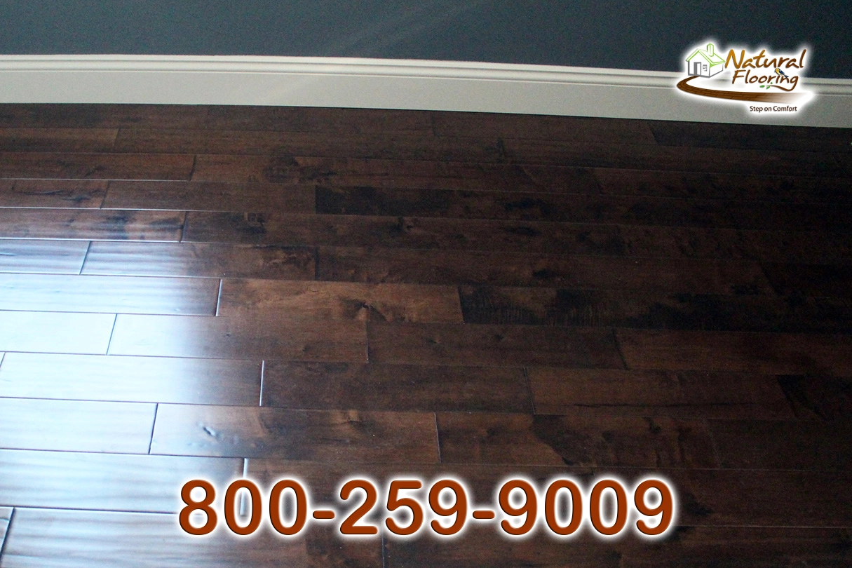 Espresso Maple Handscaped Wood Floor