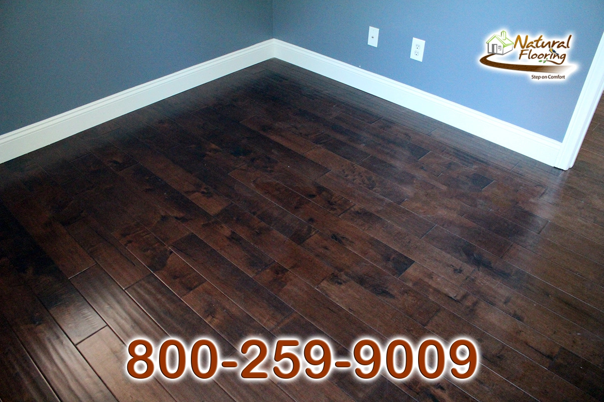 Espresso Maple Handscaped Wood Floor