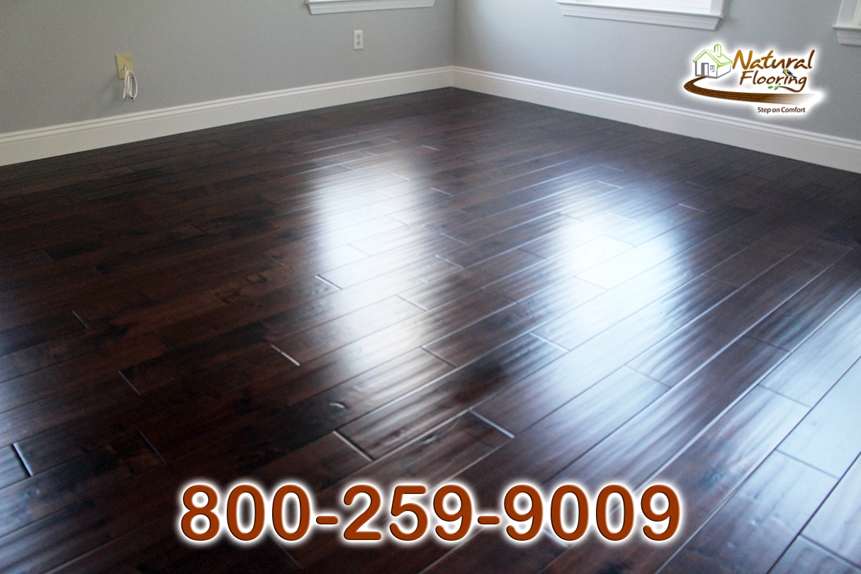 Espresso Maple Handscaped Wood Floor