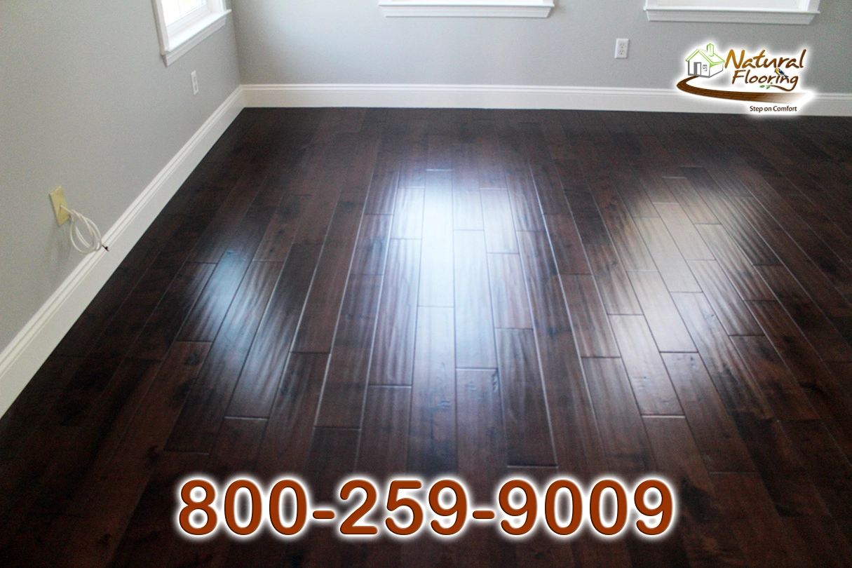 Espresso Maple Handscaped Wood Floor