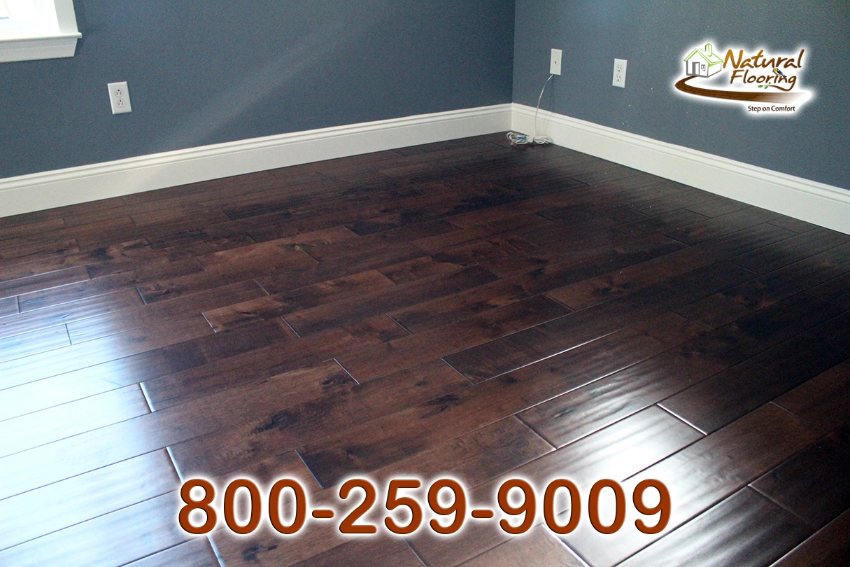 Espresso Maple Handscaped Wood Floor