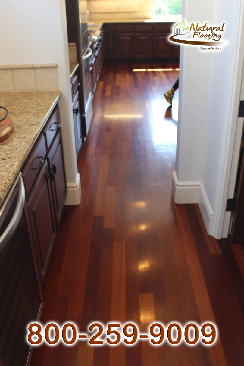 Natural Brazilian Cherry Wood Floor