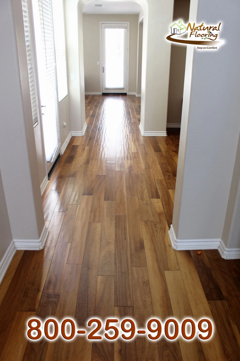 Natural Walnut Distressed Wood Floor