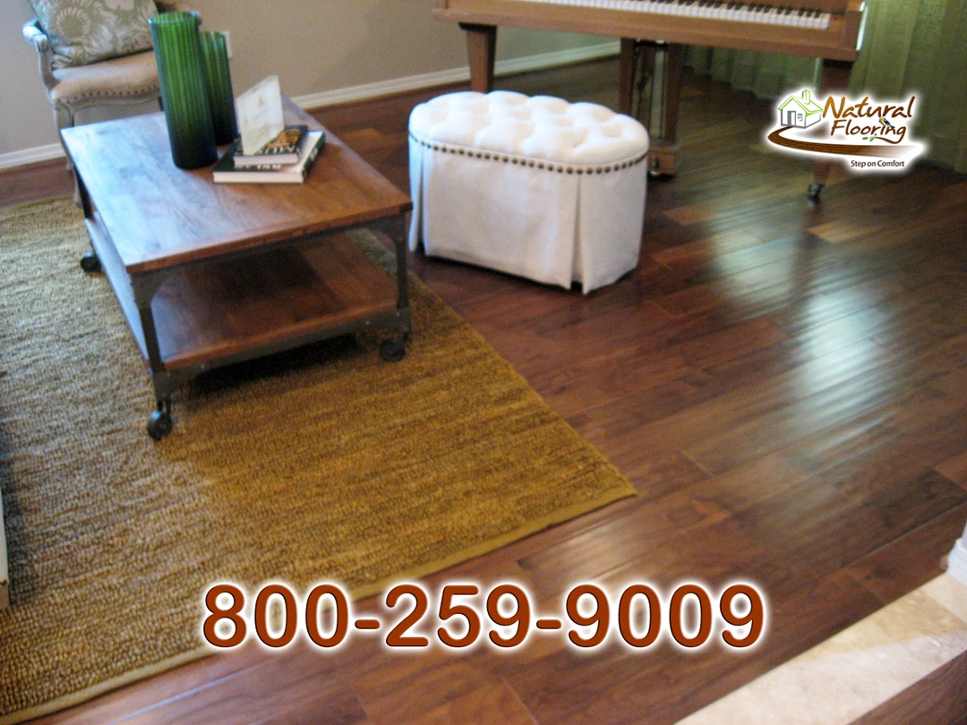 Natural Walnut Distressed Wood Floor