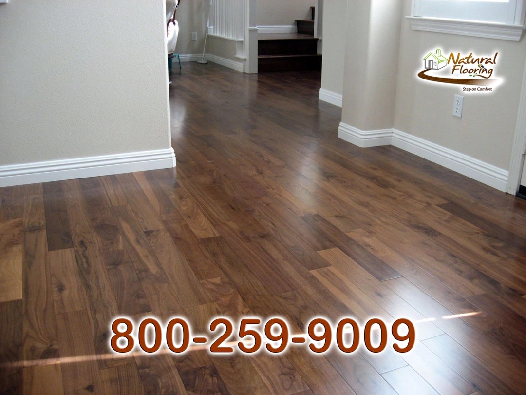 Natural Walnut Smooth Wood Floor