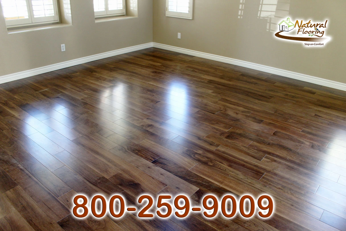 Natural Walnut Smooth Wood Floor