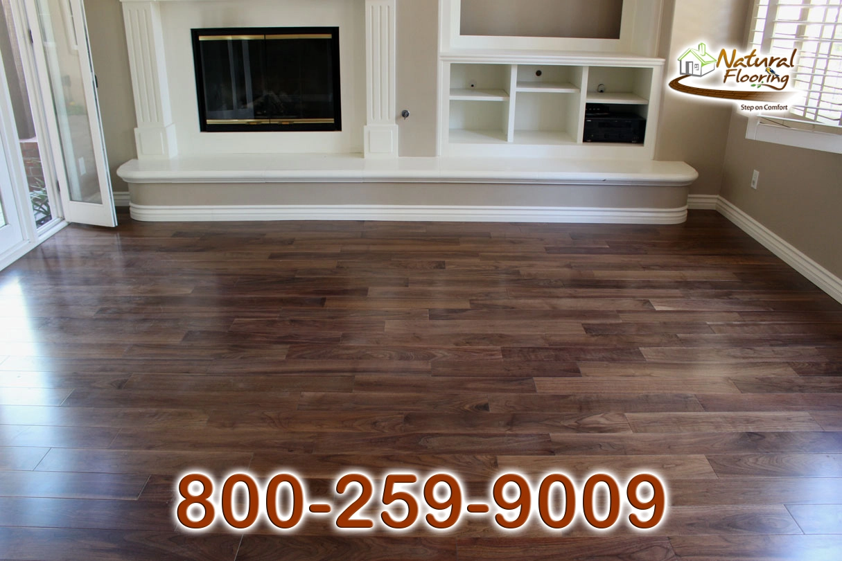 Natural Walnut Smooth Wood Floor