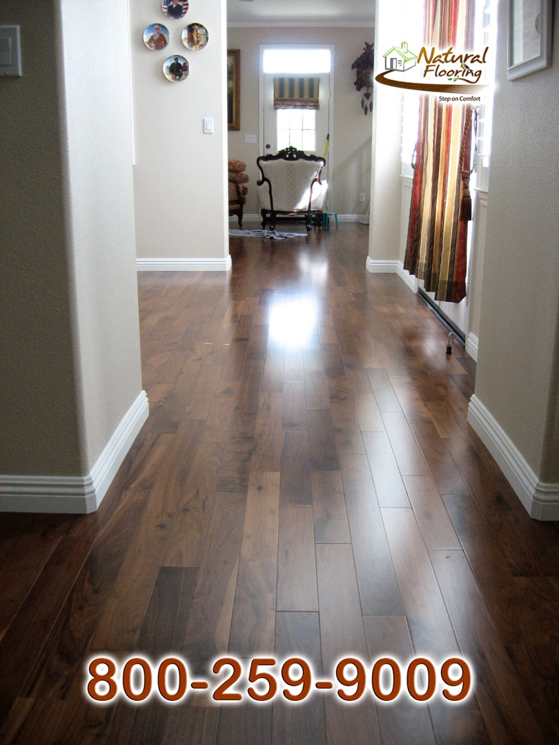 Natural Walnut Smooth Wood Floor