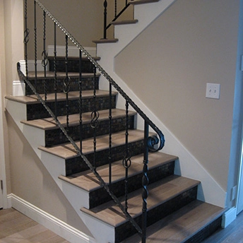 Oak Grey White Wash Engineered Wood Stairs Garrison 2