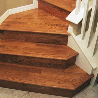 Oak Gunstock Smooth Engineered Wood Stairs Garrison 3