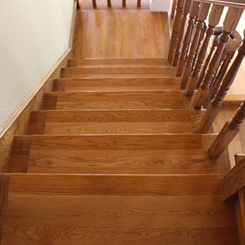 Oak Prarier Wheat Smooth Engineered Wood Stairs Garrison 1
