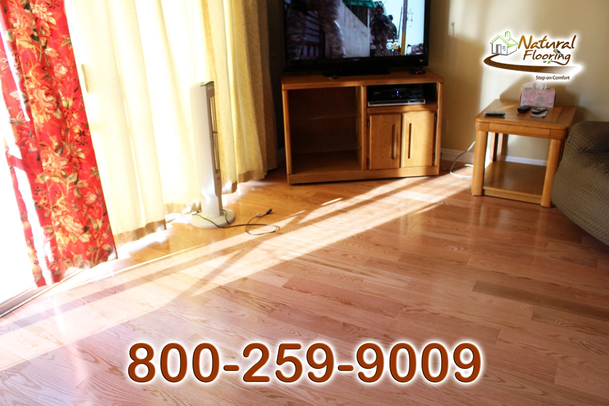 Natural Oak Red Smooth Wood Floor