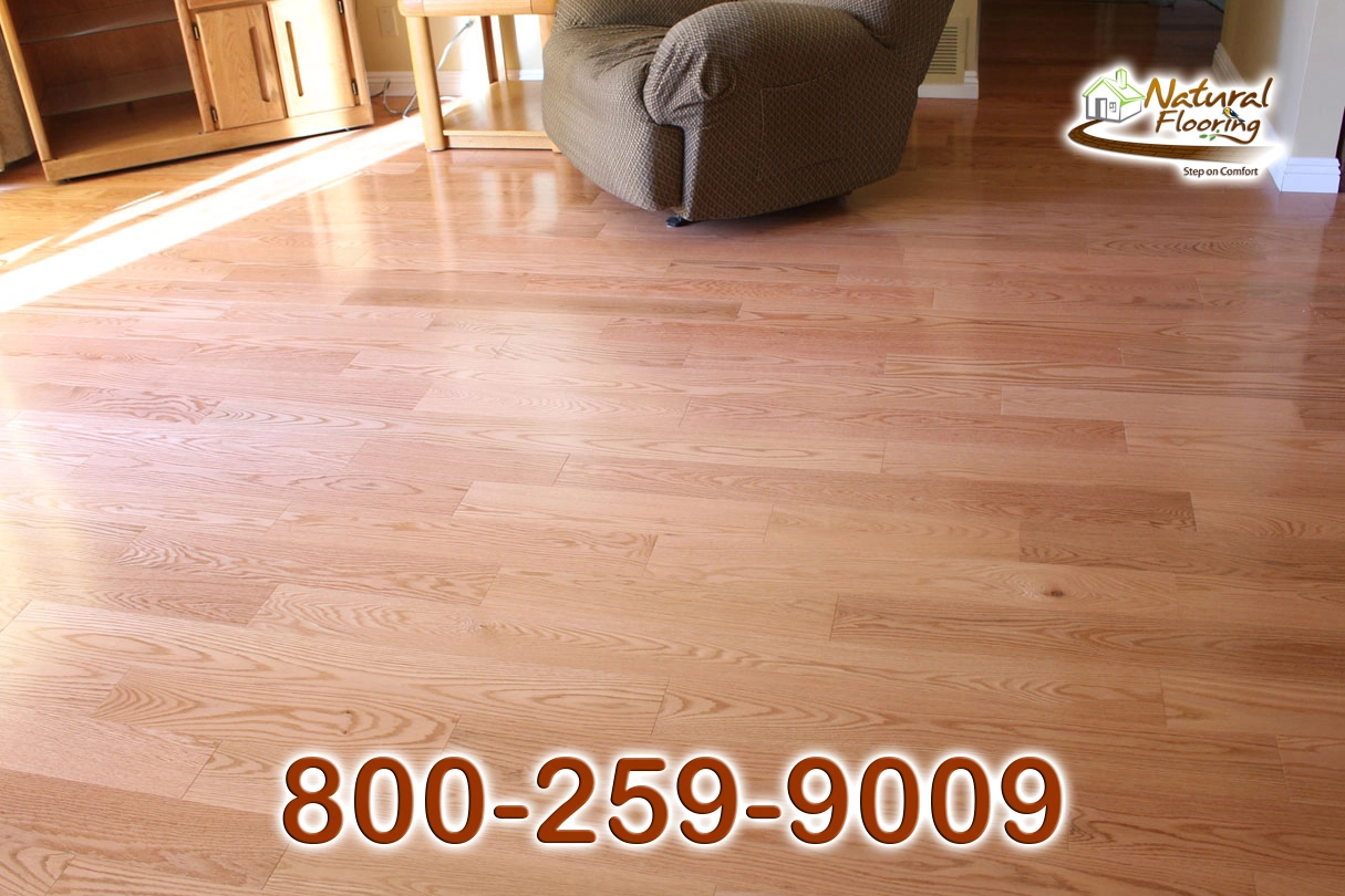 Natural Oak Red Smooth Wood Floor
