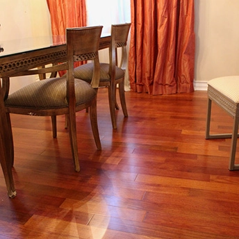 Santos Mahogany Smooth Engineered Wood Floor Garrison 6