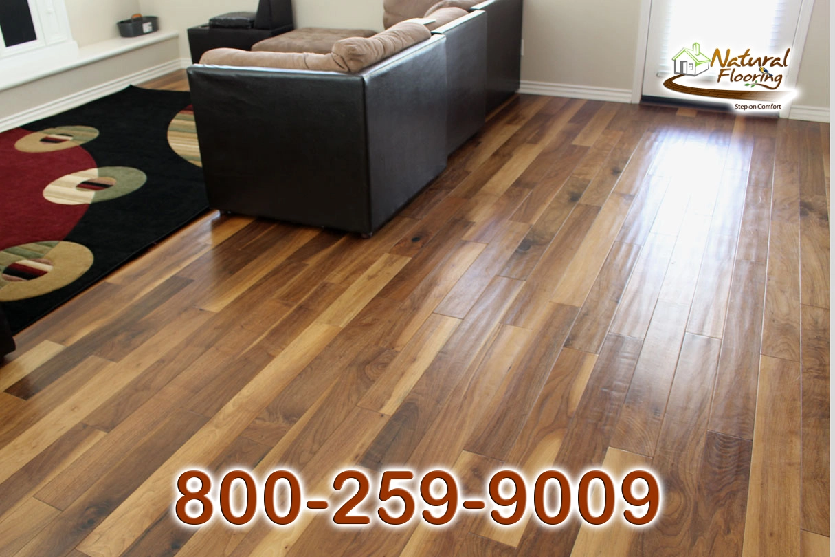 Natural Walnut Distressed Wood Floor