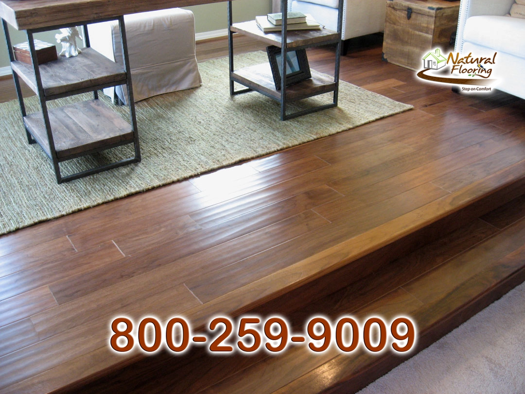 Natural Walnut Distressed Wood Floor