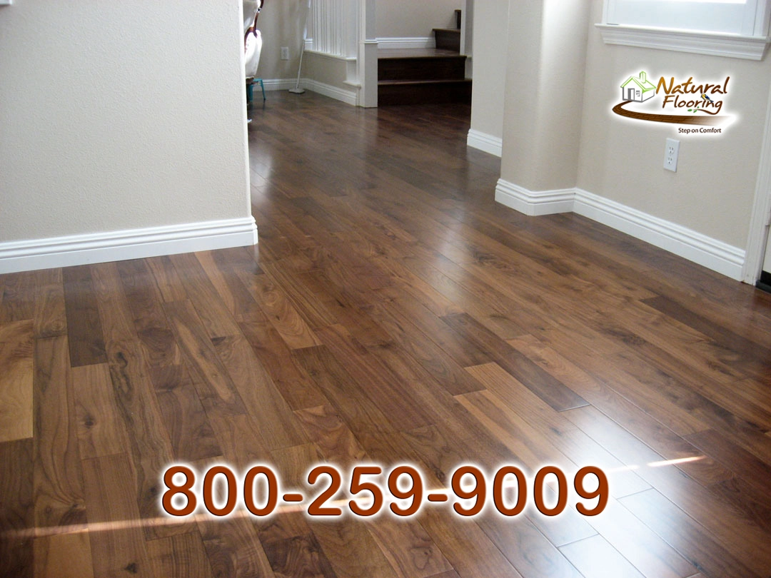 Natural Walnut Smooth Wood Floor