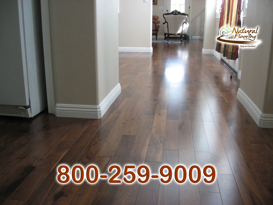 Natural Walnut Smooth Wood Floor