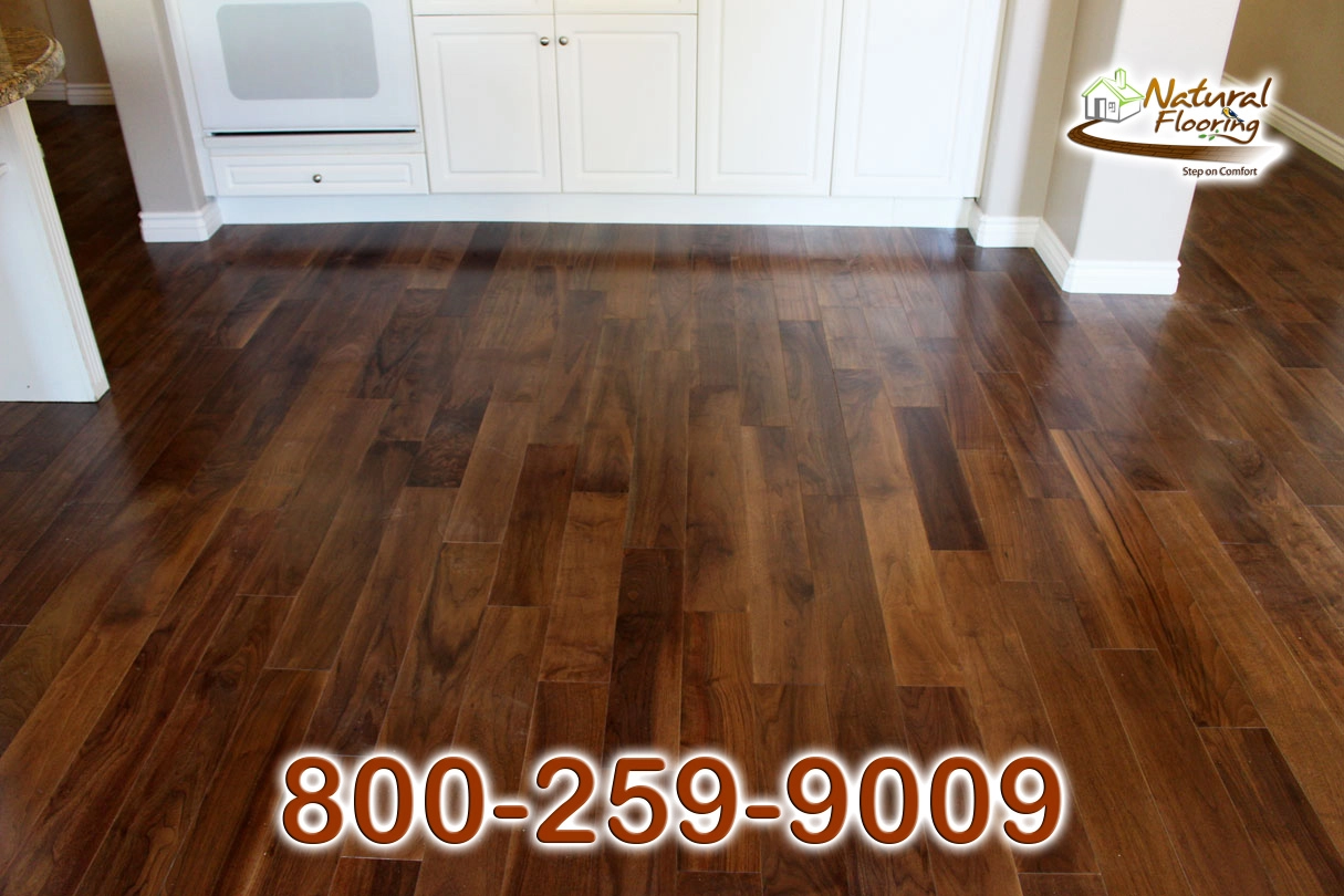 Natural Walnut Smooth Wood Floor