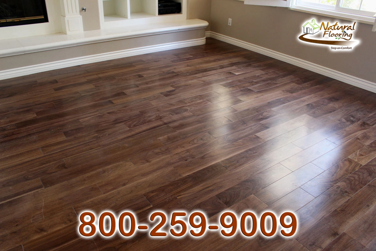 Natural Walnut Smooth Wood Floor