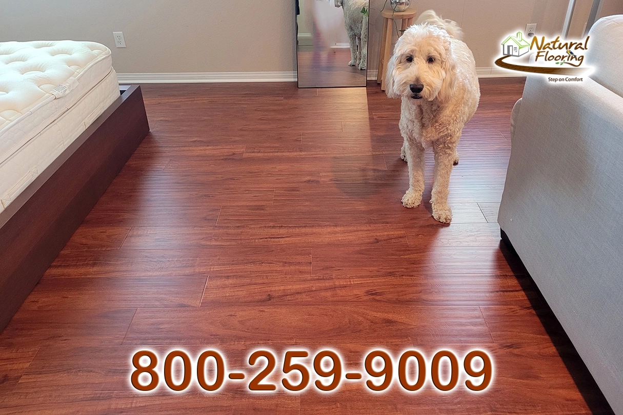 Brazilian Cherry Distressed Laminate Floor