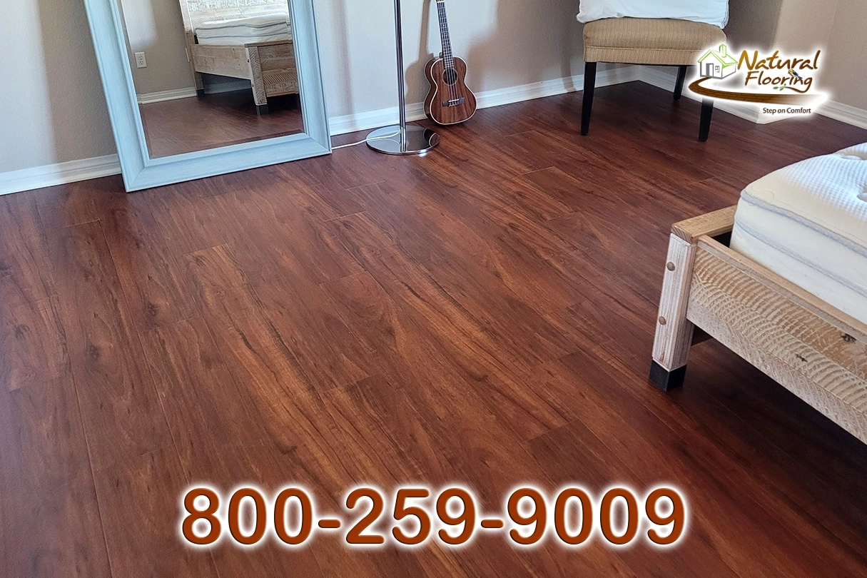 Brazilian Cherry Distressed Laminate Floor