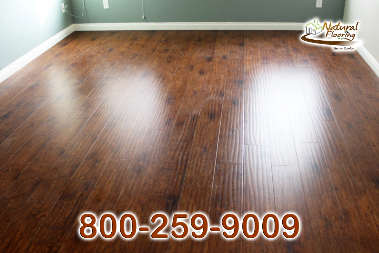 Ginger Glow Hickory Laminate Floor