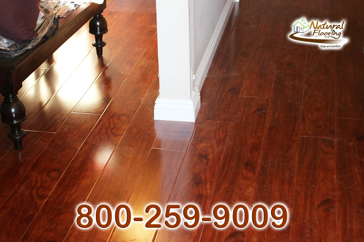 Roasted Mahogany Glossy Laminate Floor